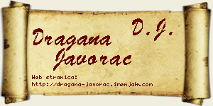 Dragana Javorac vizit kartica